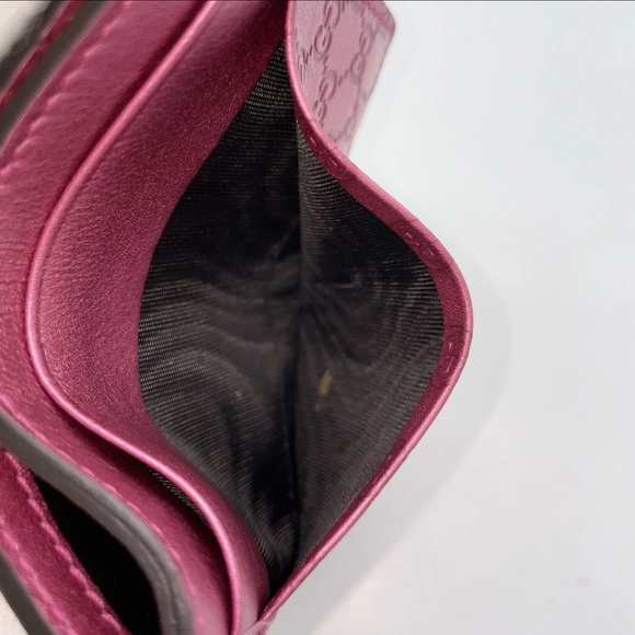 Auth GUCCI MicroGG Guccissima
Shima Leather Pink Card Case - Picture 14 of 16